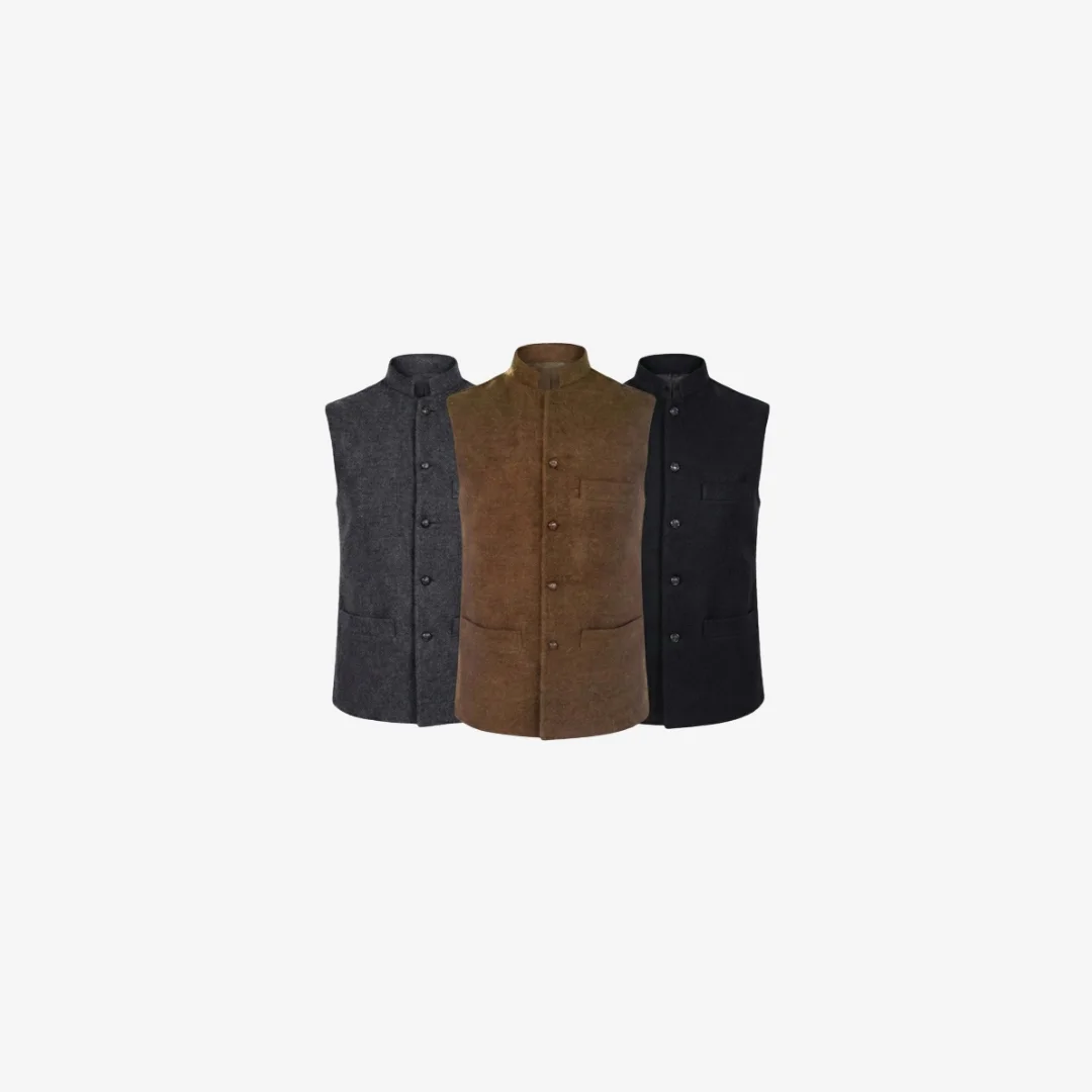 Pure handmade Woolen Waistcoat (2)