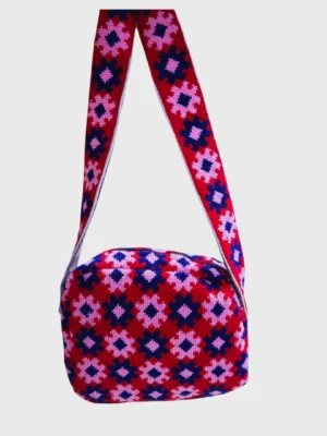 Handmade Chitrali bag inside view with storage space